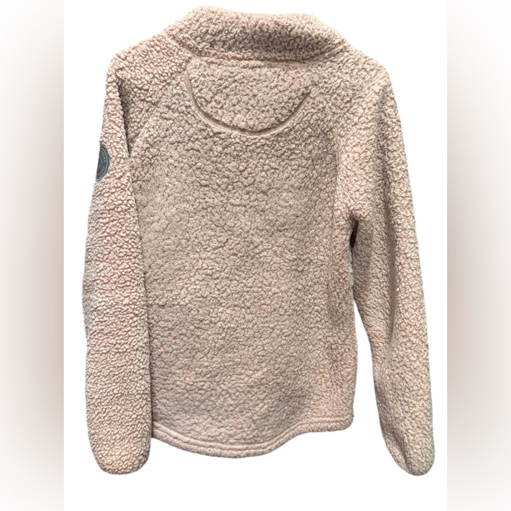 Simply Southern Pink Sherpa Snap-Neck Pullover Jacket - Picture 3 of 8